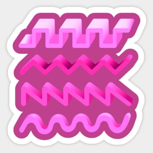 Synthesizer Waveforms for Electronic Musician Sticker